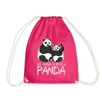 Pandas Panda géant Panda Ours - Sac de sport léger - fuchsia - Devant