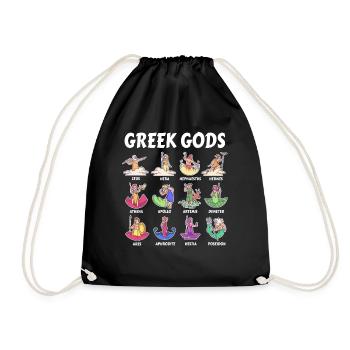 Götter der griechischen Mythologie - Antike Götter Griechenlands - Turnbeutel - Schwarz - Vorne