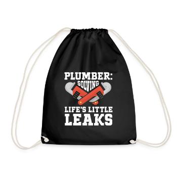 Drôle Je suis plombier - Sac de sport léger - noir - Devant