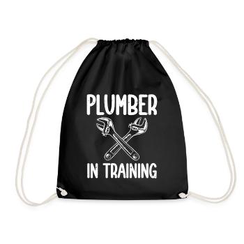 Drôle Je suis plombier - Sac de sport léger - noir - Devant