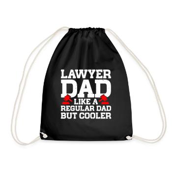 Law Lawyer - Turnbeutel - Schwarz - Vorne