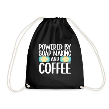 Soap Making Soap Maker - Drawstring Bag - black - Front