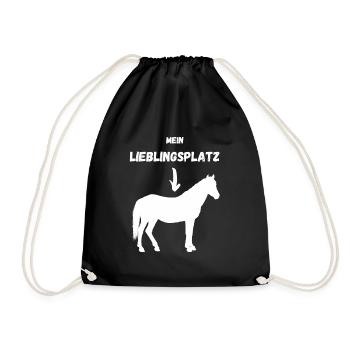 Mein Lieblingsplatz - Turnbeutel - Schwarz - Vorne