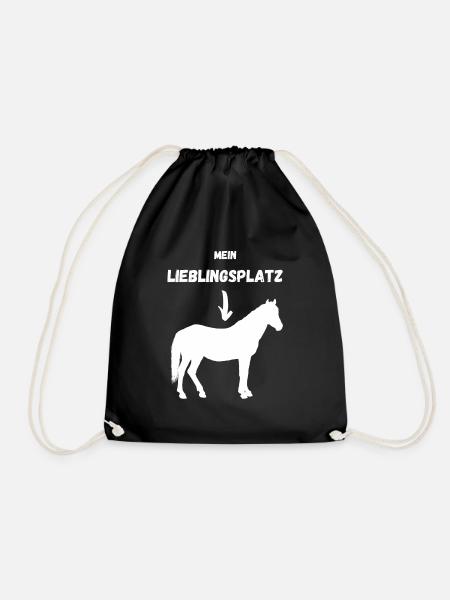 Mein Lieblingsplatz - Turnbeutel - Schwarz