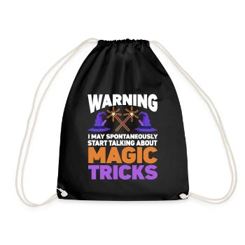 Funny Magician Magic - Turnbeutel - Schwarz - Vorne