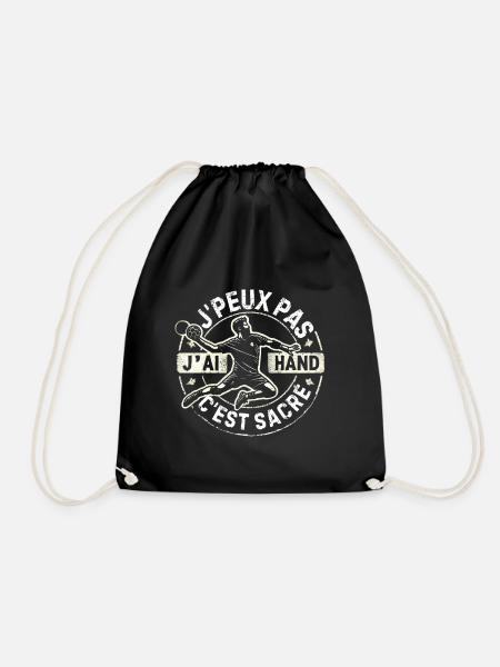 j peux pas jai Hand c est Sacré - Sac de sport léger - noir