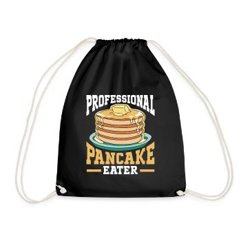 Pancakes Breakfast Food Lover - Drawstring Bag - black - Front
