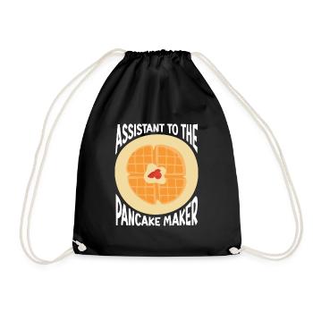 Pancakes Breakfast Food Lover - Drawstring Bag - black - Front