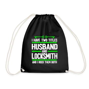 Locksmith Lockpicking Lockpicker - Turnbeutel - Schwarz - Vorne