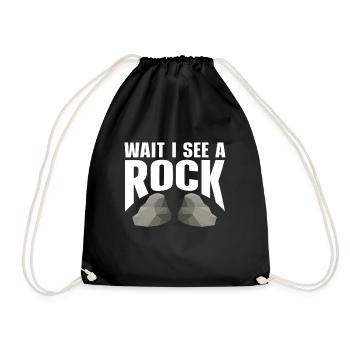 Rock Collector Geology Geologist - Turnbeutel - Schwarz - Vorne