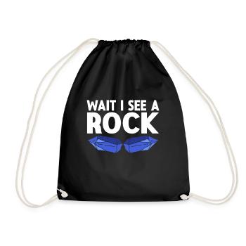 Rock Collector Geology Geologist - Turnbeutel - Schwarz - Vorne