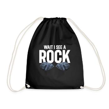 Rock Collector Geology Geologist - Turnbeutel - Schwarz - Vorne