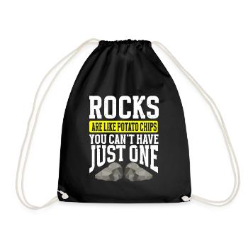 Rock Collector Geology Geologist - Turnbeutel - Schwarz - Vorne