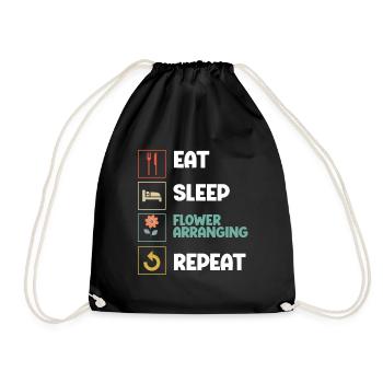 Fleuriste Fleur Florale Fleuristerie - Sac de sport léger - noir - Devant