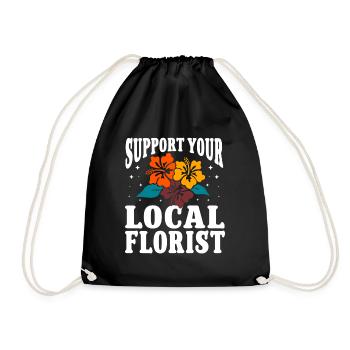 Fleuriste Fleur Florale Fleuristerie - Sac de sport léger - noir - Devant