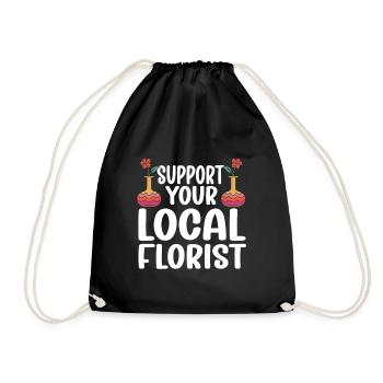 Fleuriste Fleur Florale Fleuristerie - Sac de sport léger - noir - Devant