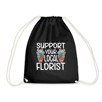Fleuriste Fleur Florale Fleuristerie - Sac de sport léger - noir - Devant
