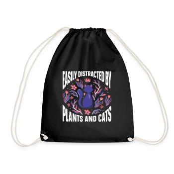 Plants Gardening Gardener - Drawstring Bag - black - Front