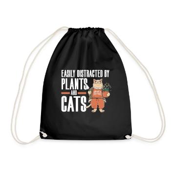 Plants Gardening Gardener - Drawstring Bag - black - Front