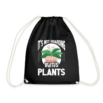 Plants Gardening Gardener - Drawstring Bag - black - Front