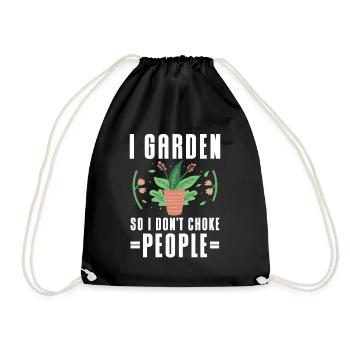 Plants Gardening Gardener - Drawstring Bag - black - Front