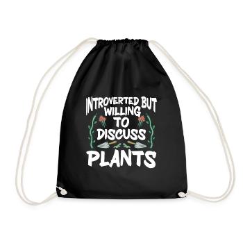 Plants Gardening Gardener - Drawstring Bag - black - Front