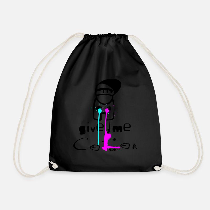 give me color - Turnbeutel - Schwarz