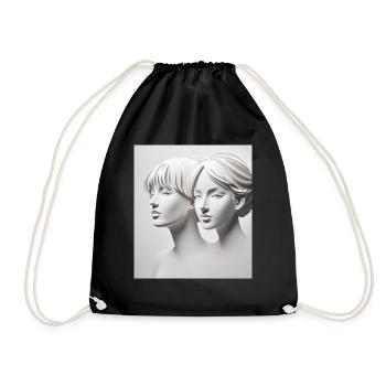 Silhouettes en papier - Sac de sport léger - noir - Devant