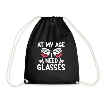 Wine Tasting Funny Wine Lover - Turnbeutel - Schwarz - Vorne