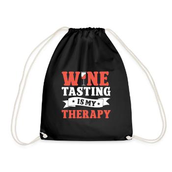 Wine Tasting Funny Wine Lover - Turnbeutel - Schwarz - Vorne