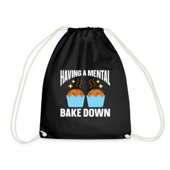 Baking Bakery Baker - Drawstring Bag - black - Front