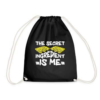 Baking Bakery Baker - Drawstring Bag - black - Front