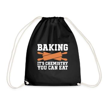Baking Bakery Baker - Turnbeutel - Schwarz - Vorne