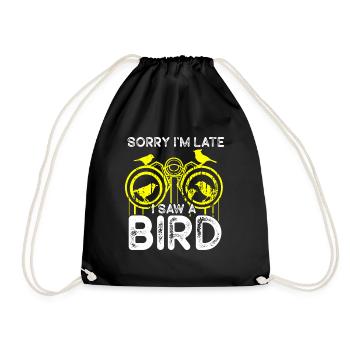 Bird Watching Cute Bird Lover - Drawstring Bag - black - Front