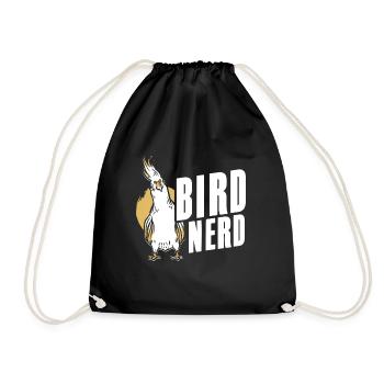 Bird Watching Cute Bird Lover - Drawstring Bag - black - Front