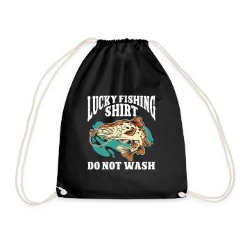 Fishing Design Fish Lover Fisherman - Turnbeutel - Schwarz - Vorne