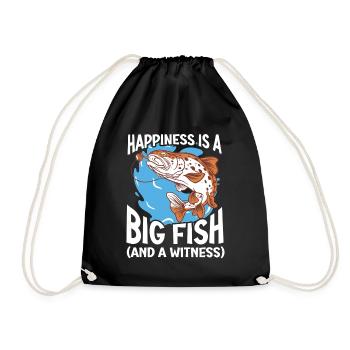 Fishing Design Fish Lover Fisherman - Turnbeutel - Schwarz - Vorne