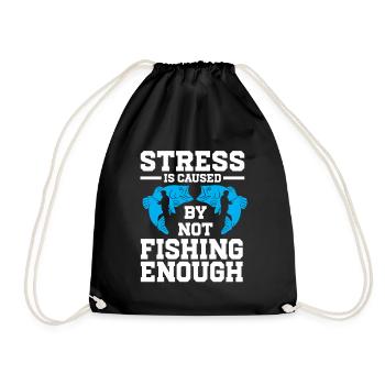 Fishing Design Fish Lover Fisherman - Turnbeutel - Schwarz - Vorne