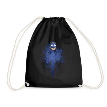 Tauchen, Taucher, Apnoe Taucher, Scuba Diver - Turnbeutel - Schwarz - Vorne
