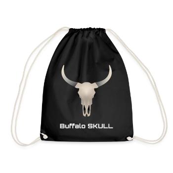 Crâne Buffle - Sac de sport léger - noir - Devant