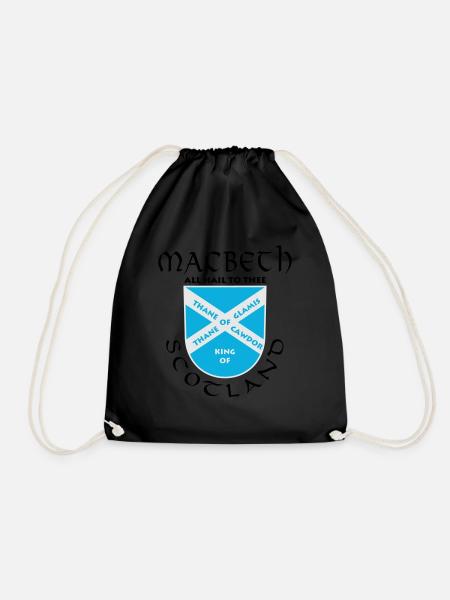 Scotland Macbeth - Drawstring Bag - black