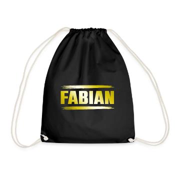 Fabian - Turnbeutel - Schwarz - Vorne