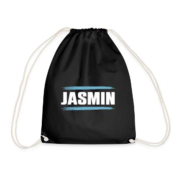 Jasmine - Drawstring Bag - black - Front