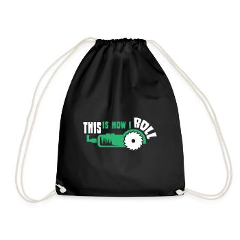 Charpentier Charpentier Charpentier Artisan Compagnon - Sac de sport léger - noir - Devant