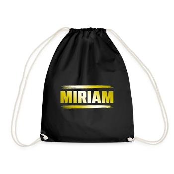 Miriam - Drawstring Bag - black - Front