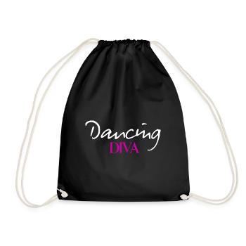 Reine de la diva dansante sur la piste de danse - Sac de sport léger - noir - Devant
