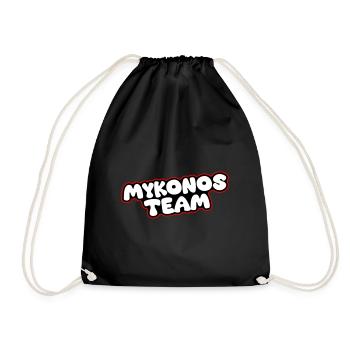 Mykonos Team - Drawstring Bag - black - Front