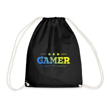 Gamer Beruf - Turnbeutel - Schwarz - Vorne