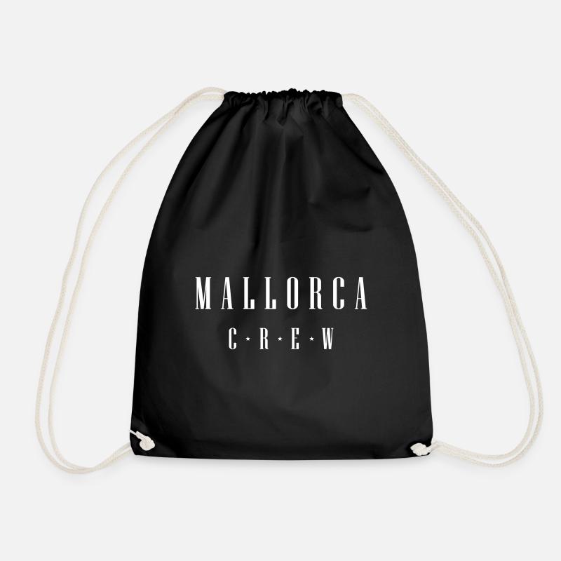 Mallorca Crew - Drawstring Bag - black