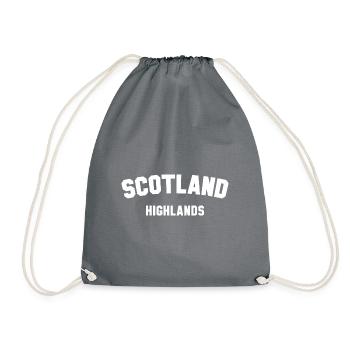 SCOTLAND HIGHLANDS Schottland - Turnbeutel - Grau - Vorne